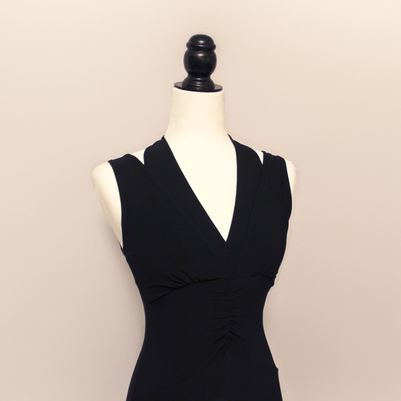AMERICAN CITY WEAR | Black Multi-Strap 40's-Esque Dress - Picture 4 of 5
